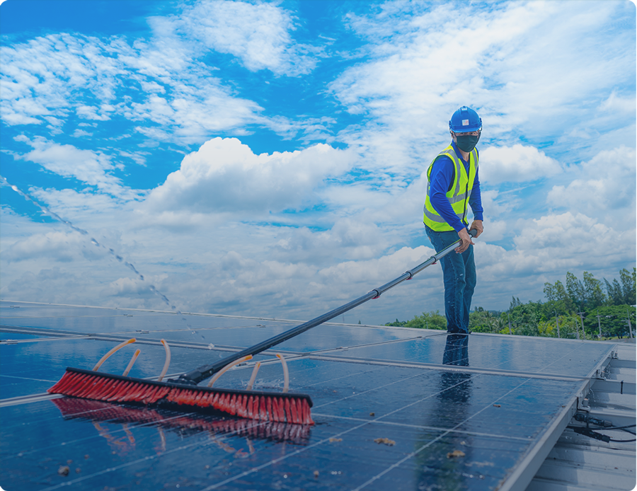 Solar cleaning